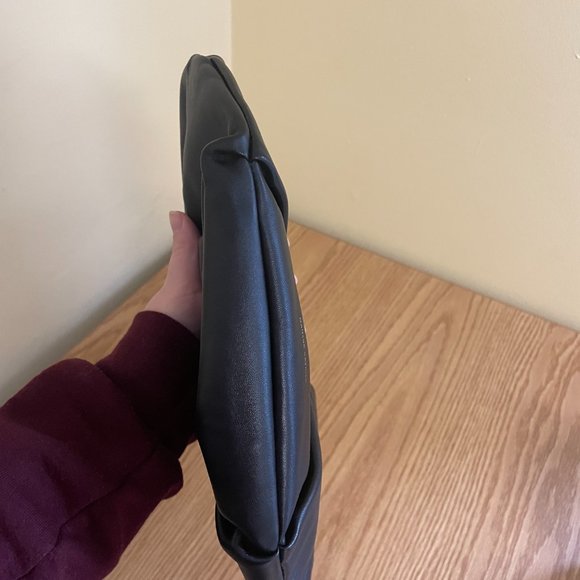 Mansur Gavriel Mini Scrunchie Bag in Black/Flamma - Picture 4 of 4